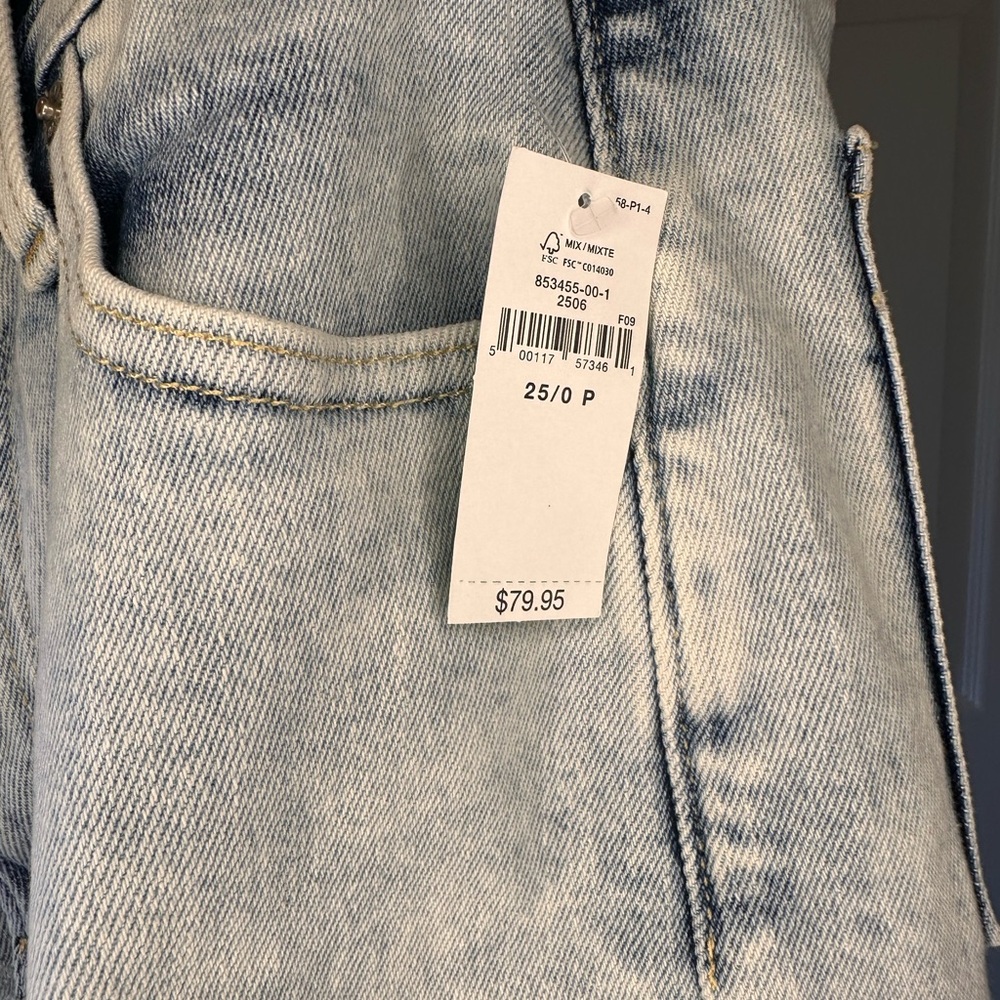 NWT GAP High Rise Wide Leg Stride Ankle Jeans - Petite - Picture 7 of 7